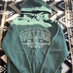 Morgan Wallen Green Hoodie with Graphic Print